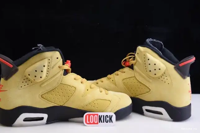 Cheap TB SCOTT CN1084-300 AIR TRAVIS YELLOW X JORDAN 6 0509